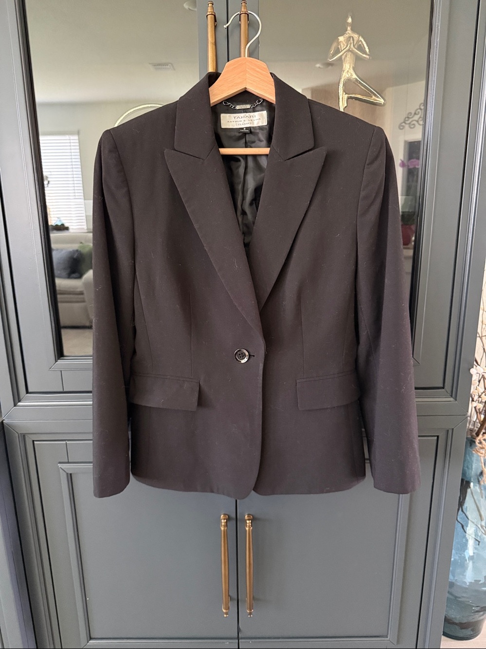 Tahari ASL Black Single-Button Women’s Blazer
